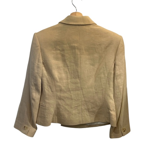 NWT A.L.C. River Linen & Cotton Double Breasted Peak Lapel Blazer Jacket, Size 8 - Picture 4 of 9